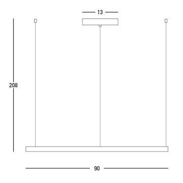 Zambelis 23034 - LED Reguliuojamas pakabinamas sietynas LED/45W/230V 3000K diametras 90 cm auksas