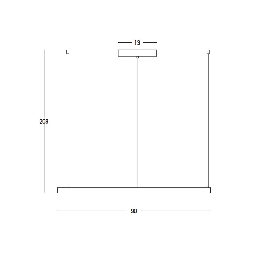 Zambelis 23034 - LED Reguliuojamas pakabinamas sietynas LED/45W/230V 3000K diametras 90 cm auksas