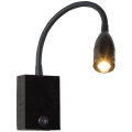 Zambelis H32 - LED Lankstus mažas lempa LED/3W/230V juoda