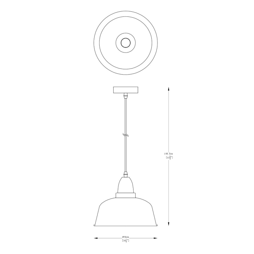 Zuma Line - Pakabinamas sietynas 1xE27/40W/230V balta