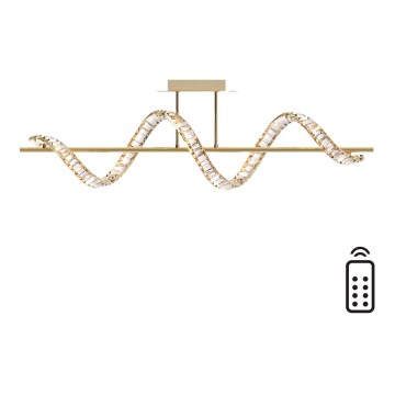 Zuma Line - LED Pritemdomas krištolo sietynas ant stulpo LED/24,5W/230V 2700-6000K + nuotolinio valdymo pultas