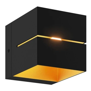 Zuma Line - Sieninis šviestuvas 1xG9/40W/230V juodas/auksinis