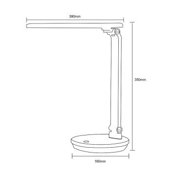 Zuma Line - LED stalinis šviestuvas LED/5W/230V 3000-6000K juoda