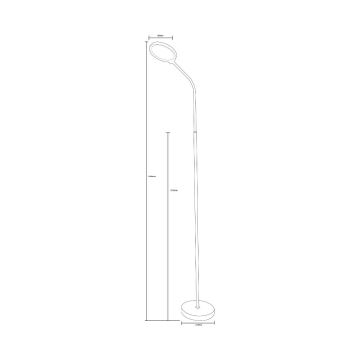 Zuma Line - LED pritemdomas toršeras LED/10W/230V 3000/4500/6500K juoda